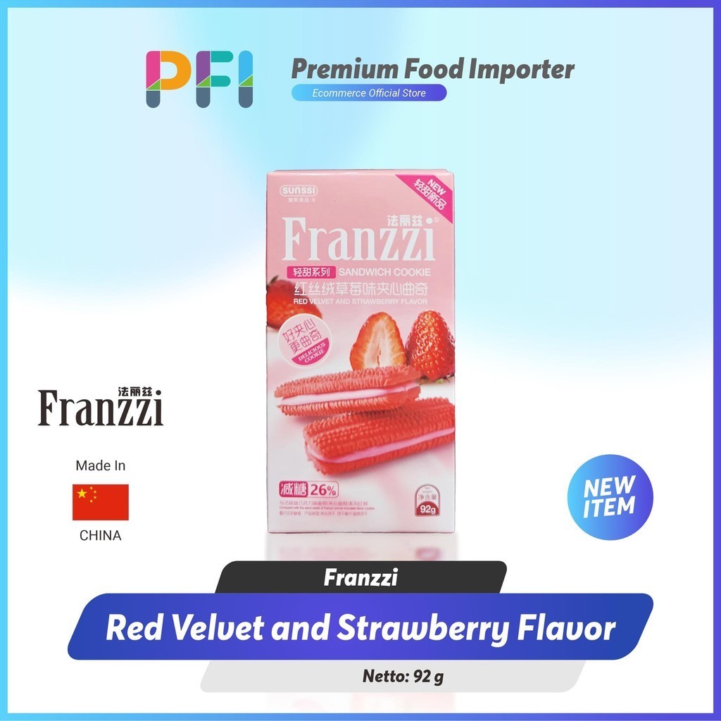 

Franzzi Red Velvet & Strawberry Sandwich Cookie 92gr