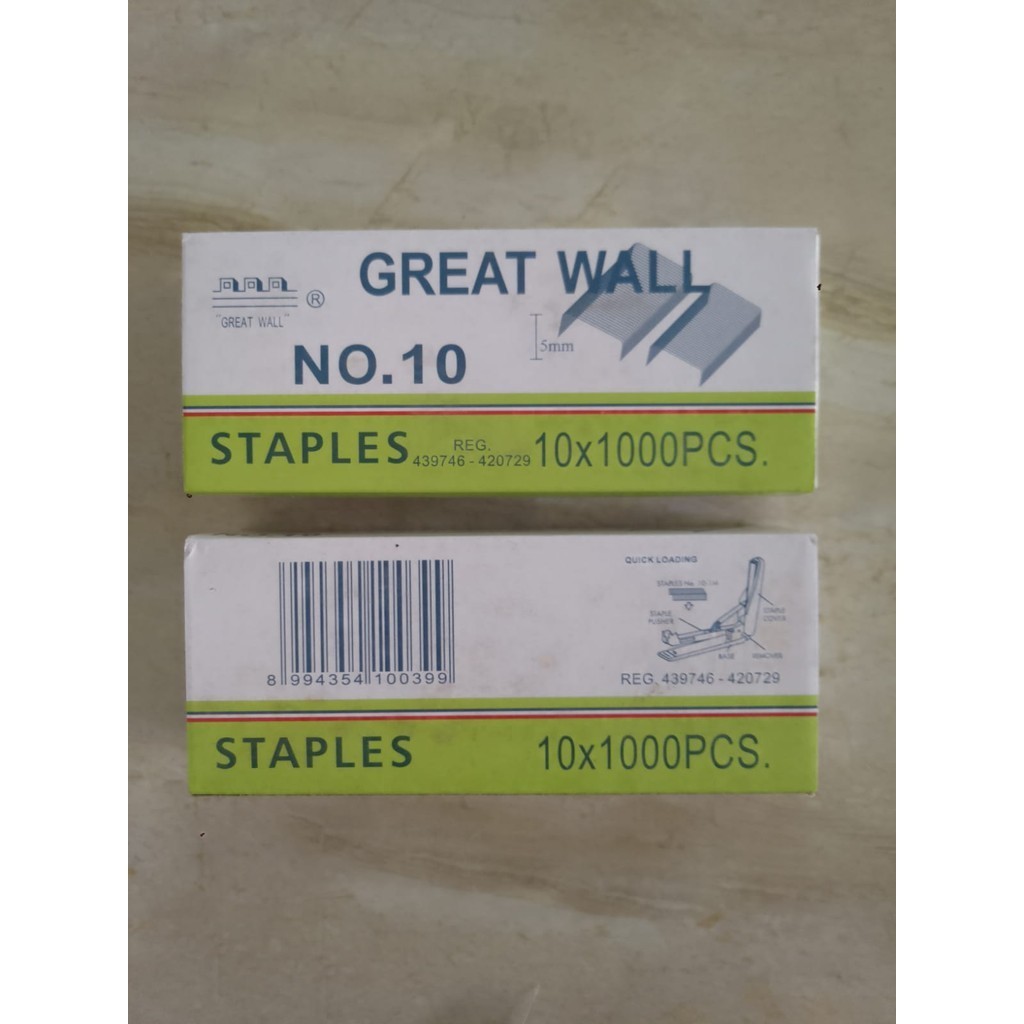 

PROMO Refill/Isi Staples Greatwall no 10 ORI (Pak) | kreasi lokalhq42