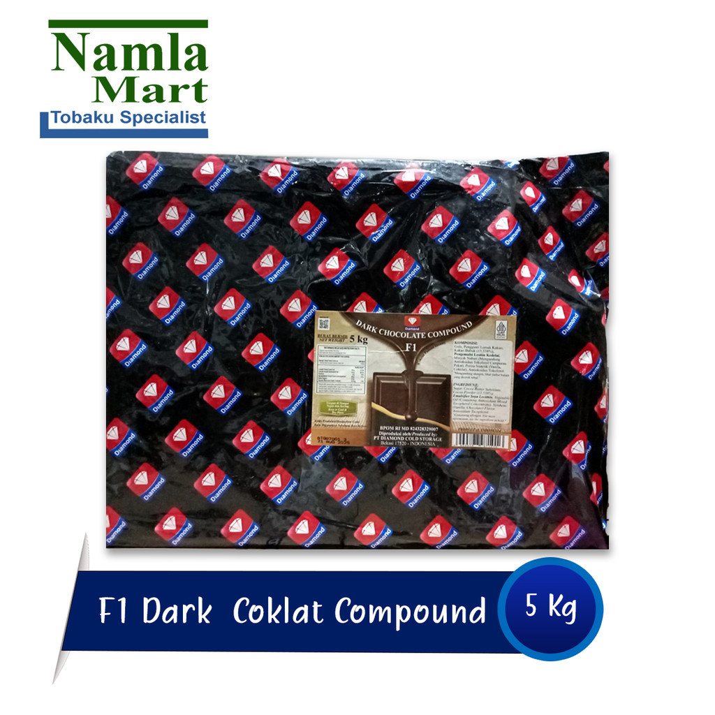 

Diamond F1 Dark Coklat Block 5kg - Chocolate Compound / Cokelat Batang