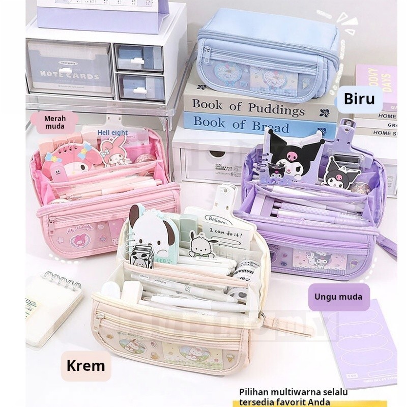 

kotak pensil aesthetic Tas PenaTempat Pensil aesthetic Tas Pensil Pencil Case tempat alat tulis kapasitas besar