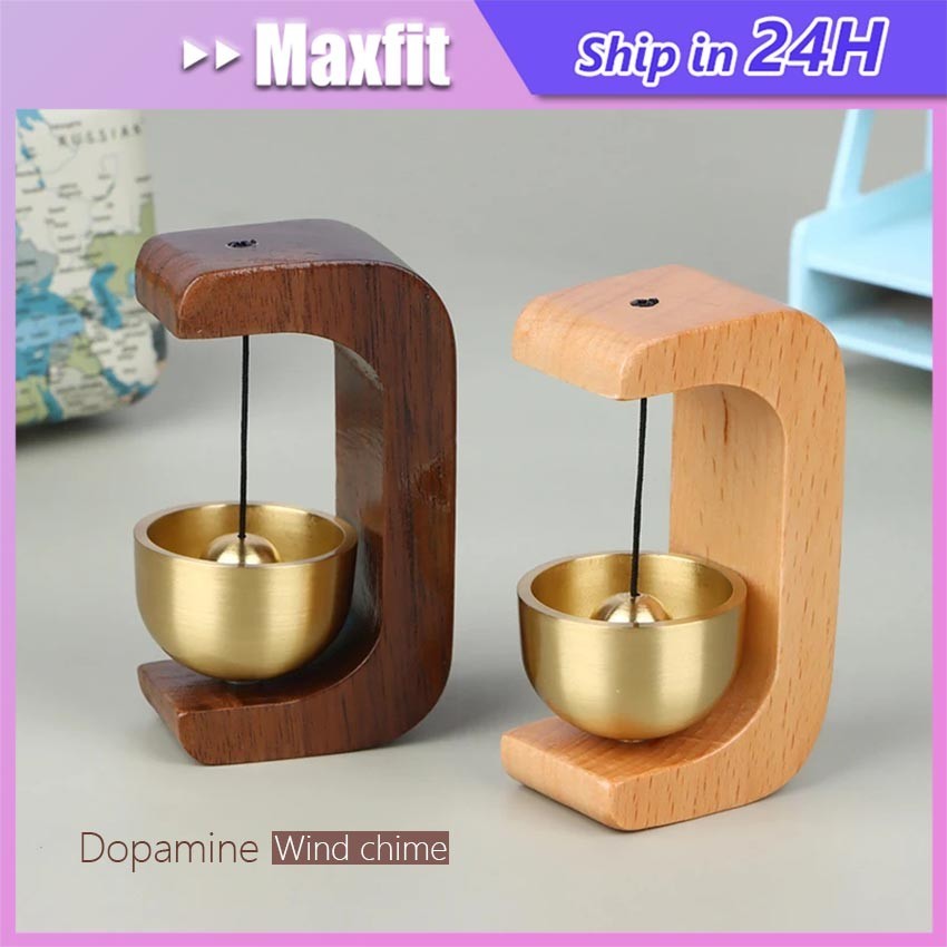 Bel Lonceng Pintu / Bel Pintu Dalam Rumah / Bel Lonceng Kuningan / Bel Pintu Kenari Kayu Beech / Bel