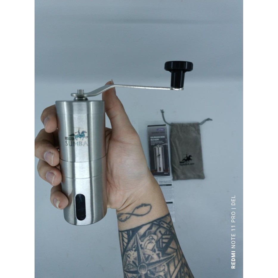 Alat Kopi Latina Sumbawa Ceramic Handy Coffee Grinder - Sumba Mini