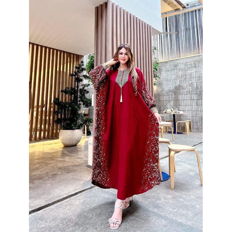 GAMIS RENDA SULTAN TITIK JUMBO BAHAN RAYON PREMIUM//BAJU WANITA MODEL BARU / MURAH PROMO