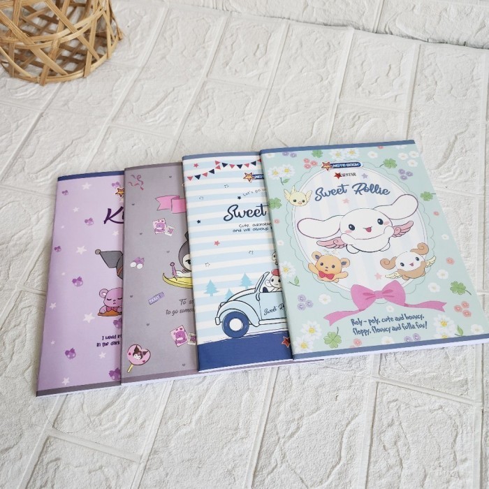 

1 Pack 5 Pcs BUKU TULIS NEWSTAR 58 Lembar Karakter Lucu Kuromi - NEWSTAR Kuromi 58