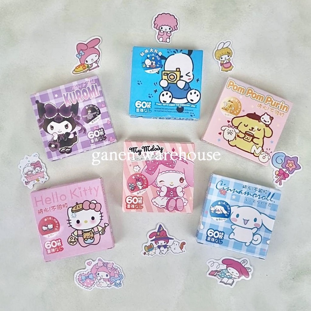 

[GW] Sanrio 60 Pcs Sticker Dekorasi Kawai Bujo