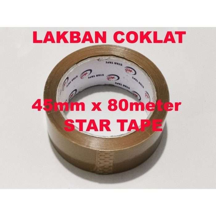 

LG09 Lakban Coklat 2 inch x 80meter merk STAR TAPE