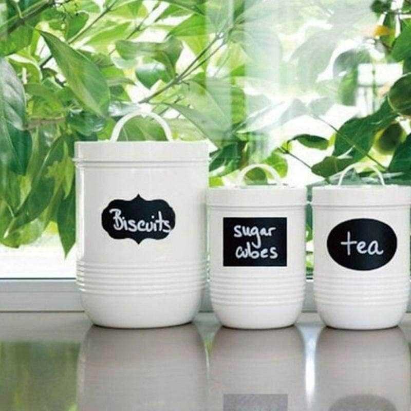 

ALLOYSEED Stiker Label Blackboard Papan Tulis Removable 50 PCS