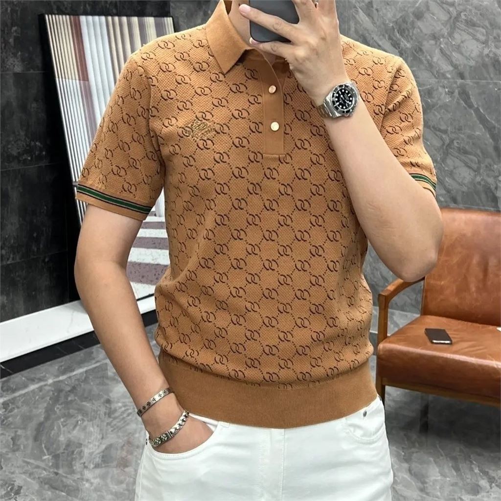 Kaos Kerah Original Pria Import Branded Knit Polo Shirt High End T-Shirt