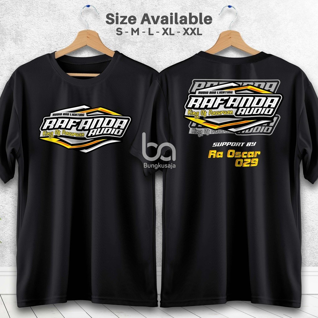 FestKaos Kaos Sound System Rafanda Audio King Of Pasuruan Tshirt Soundman Baju Distro Cotton Combed 