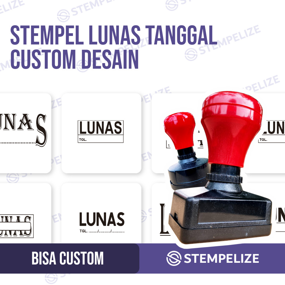 

Stempel Lunas Tanggal Custom Desain