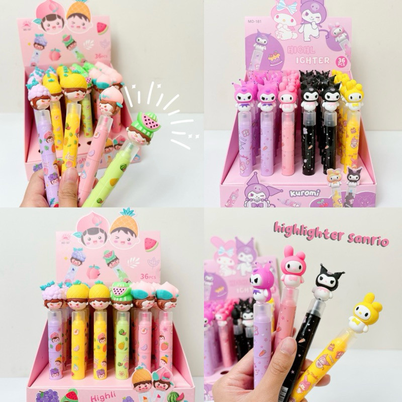 

STABILO SANRIO 3 in 1, HIGHLIGHTER SANRIO, STATIONERY SANRIO MURAH LUCU, SOUVENIR ULANG TAHUN SANRIO BEST SELLER