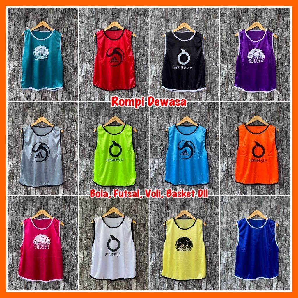 TERBARU ROMPI BOLA DEWASA ROMPI LATIHAN FUTSAL PRIA WANITA TERMURAH//BAJU WANITA MODEL BARU / MURAH 