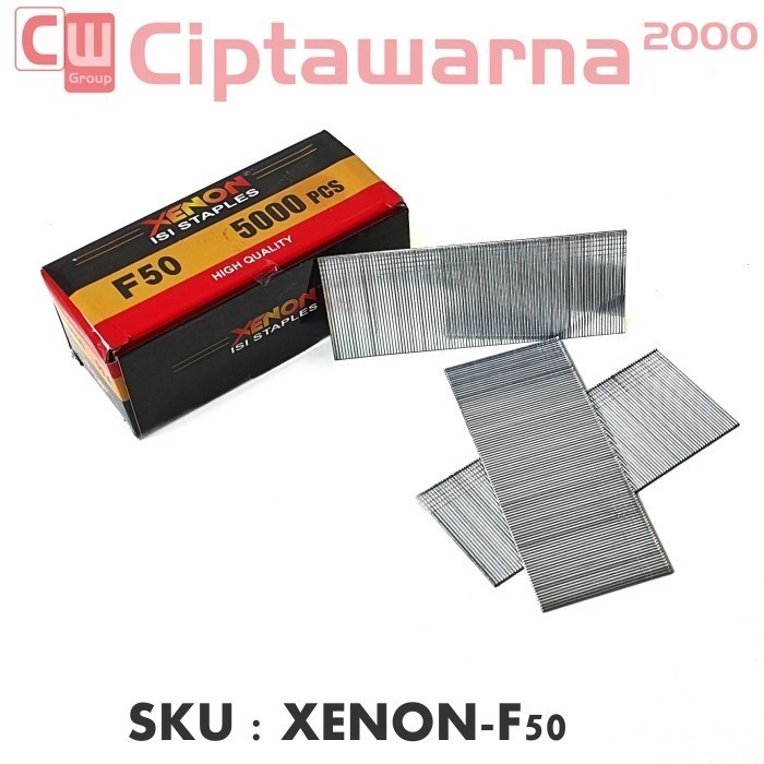 

Xenon F50 Isi Staples Mesin Paku Tembak Refill Air Nailer Stapler - CwTc