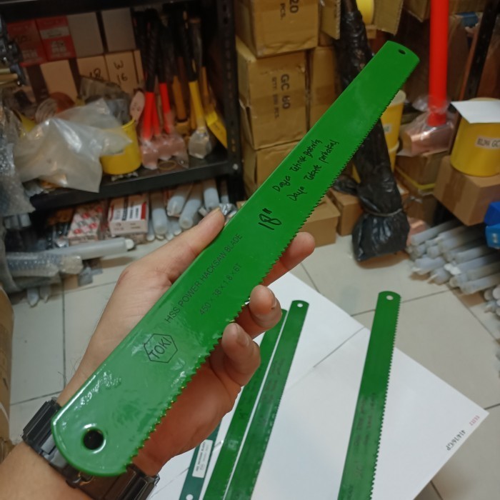 mata hacksaw 18" 450x38x1.8x6T toki / mata gergaji besi toki 18" hack Saw Blade hss