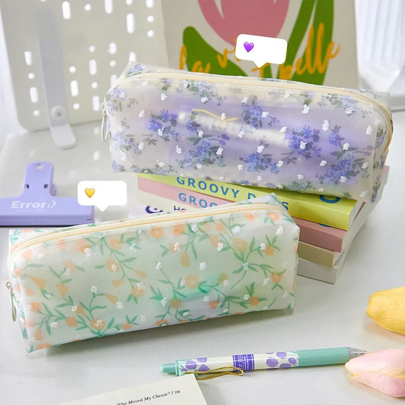 

[Gongjin] Tepak Pensil Korea Estetik Garden Cute Anak Sekolah SMP SMA Wadah Pencil Case