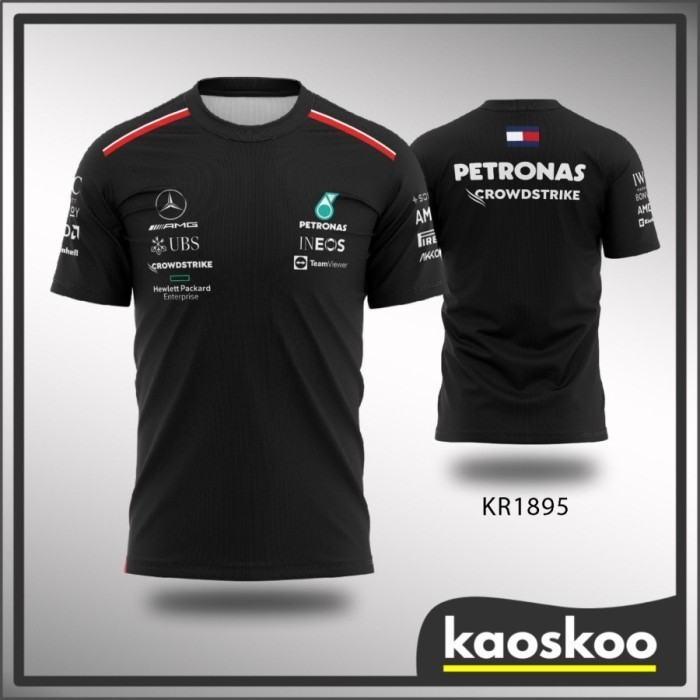 Kaos Jersey F1 Formula One Mercedes AMG Racing 2023 - Ukuran Jumbo