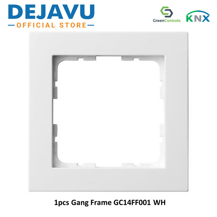 GreenControls KNX - Gang Frame, White (GC14FF001 WH)