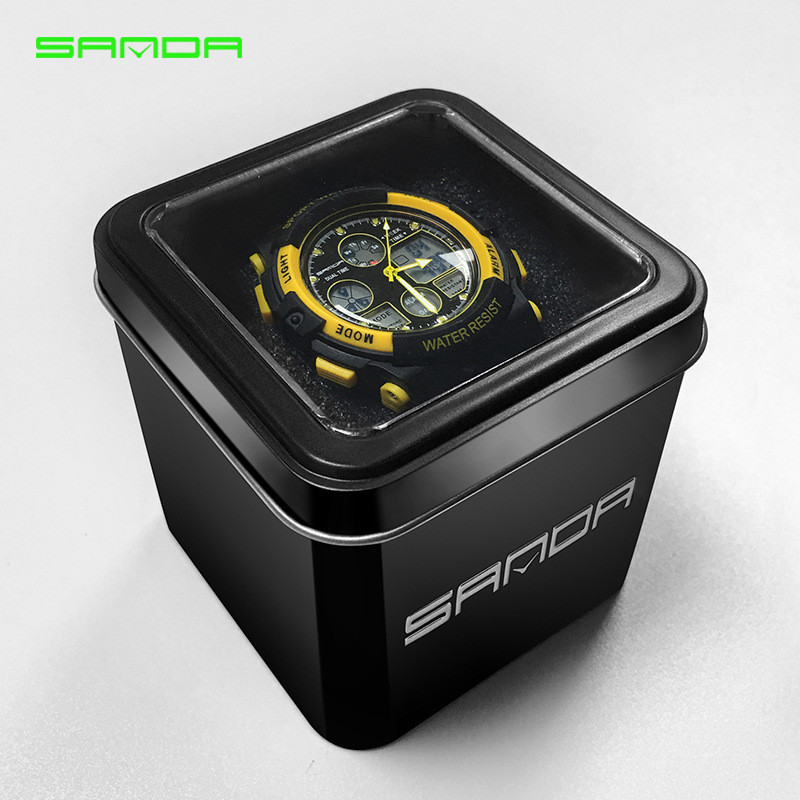 SANDA Watch Original Case for Watch Packaging Box Best Gift Electronic Watches Outdoor Sports Watch 