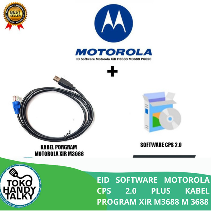 EID SOFTWARE MOTOROLA CPS 2.0 PLUS KABEL PROGRAM XiR M3688 M 3688 - 5 PCS EID