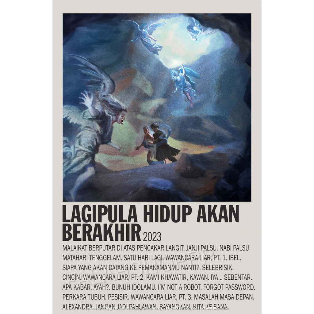 Poster Album Lagipula Hidup Akan Berakhir - Hindia