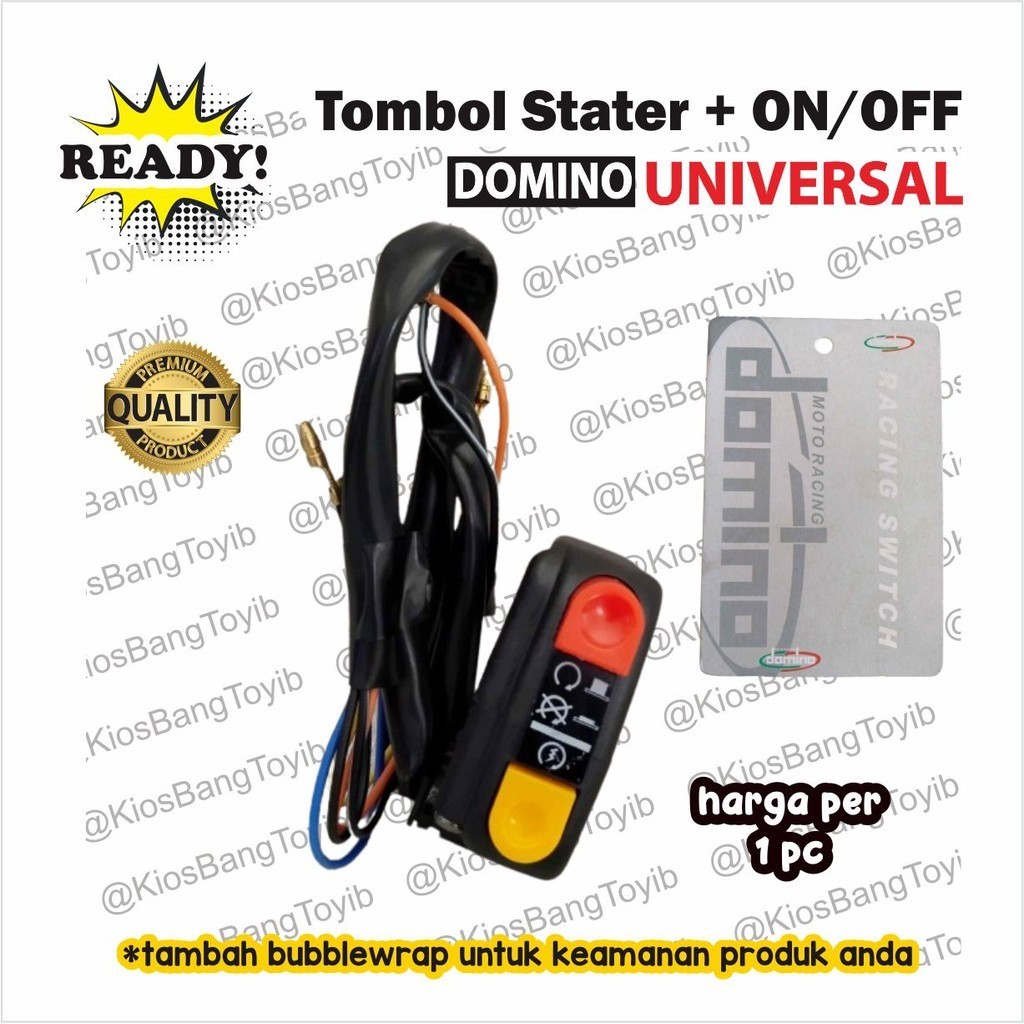 Saklar Kanan Motor Tombol ON / OFF DOMINO Plus Stater Universal