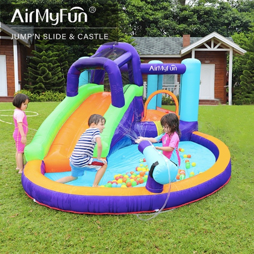 MAINAN Inflatable bouncy castle balloon bouncer / mainan rumah istana balon anak / mainan lompat lom