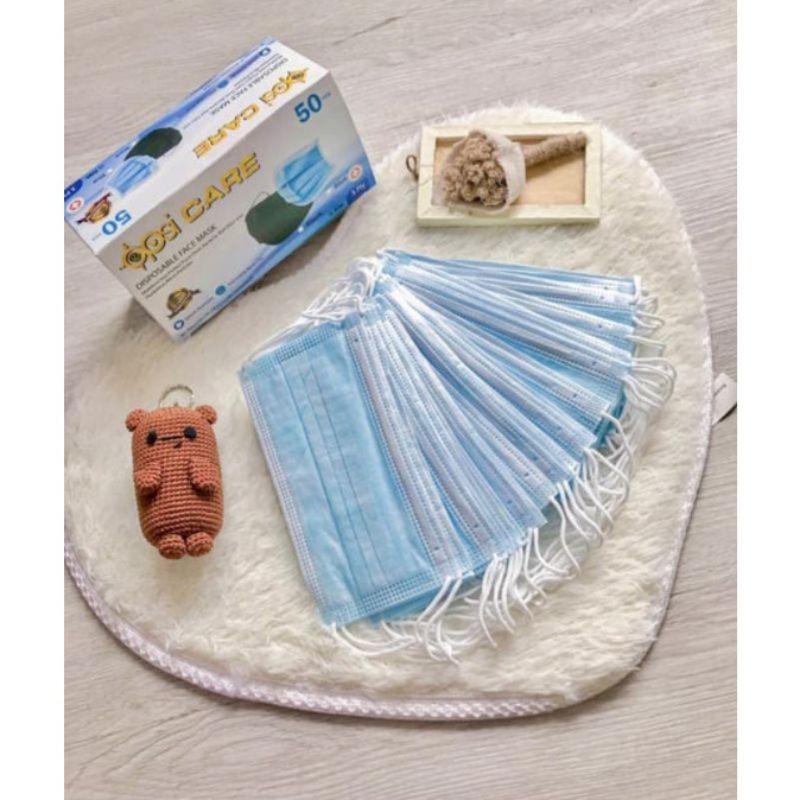 Disposable Protective  Masker 3ply Mask earloop isi 50 pcs