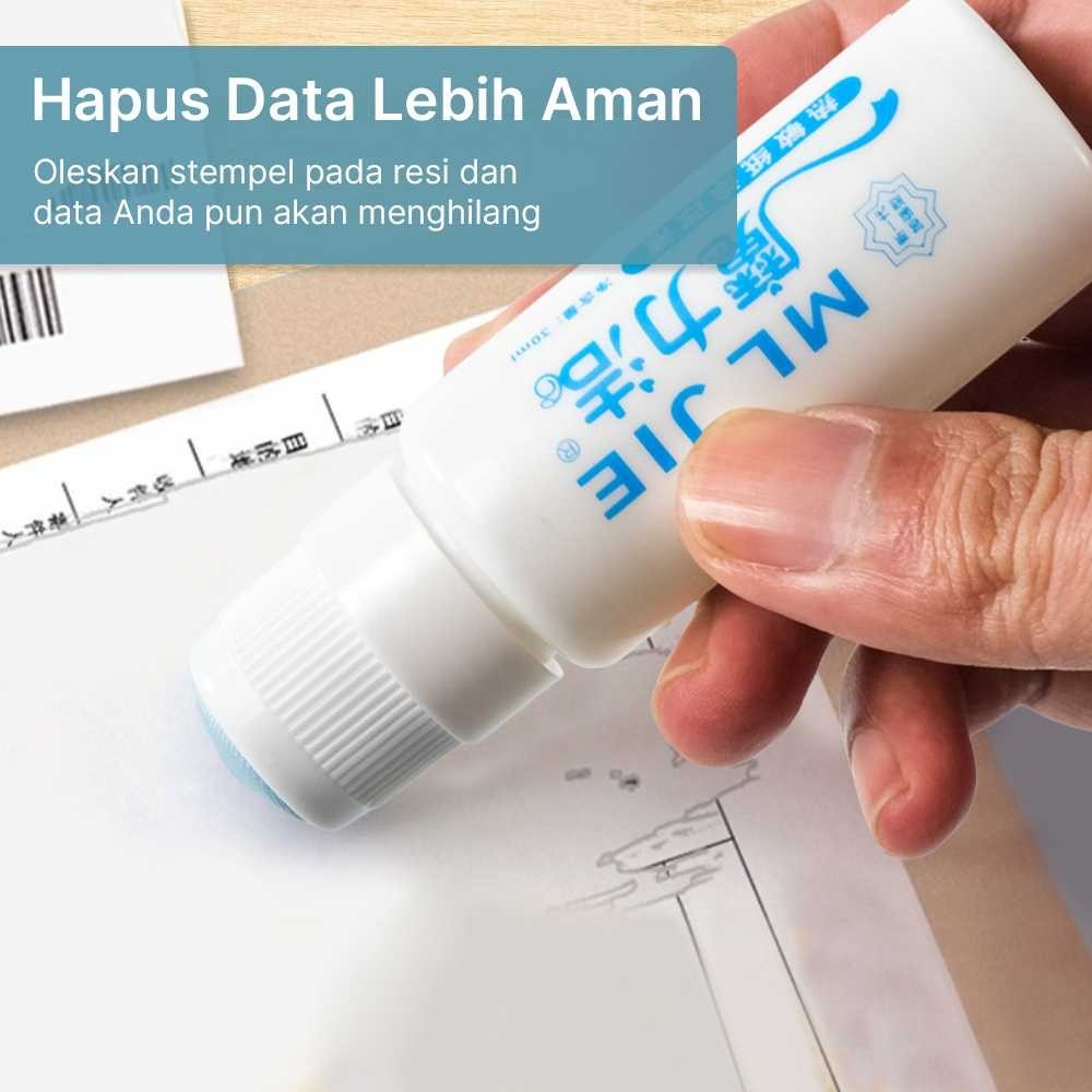 

ARSAKHABOUTIQUE ML JIE Stempel Penghapus Resi 2 in 1 Cutter Pembuka Paket - ML-2