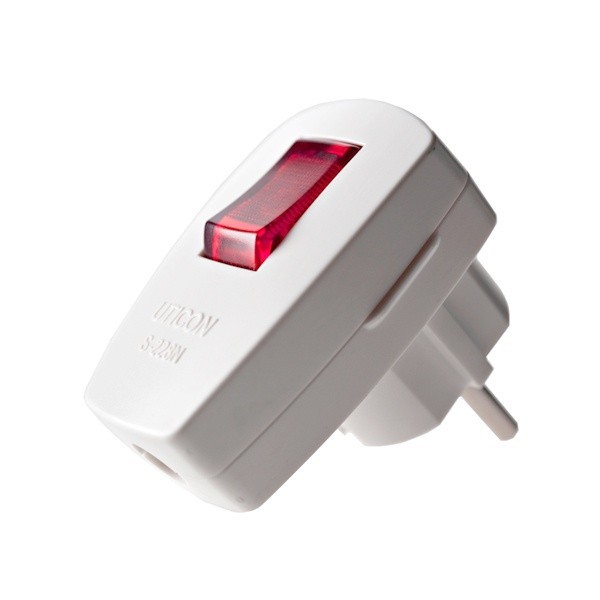 Uticon S-228N Steker Saklar Lampu Uticon S228N Steker Arde + Saklar
