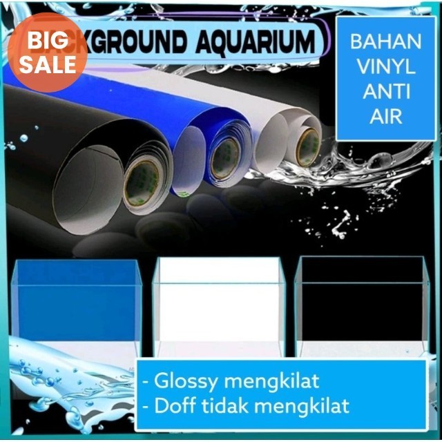 Background aquarium premium vinyl anti air / background aquarium / stiker aquarium / skotlet aquariu