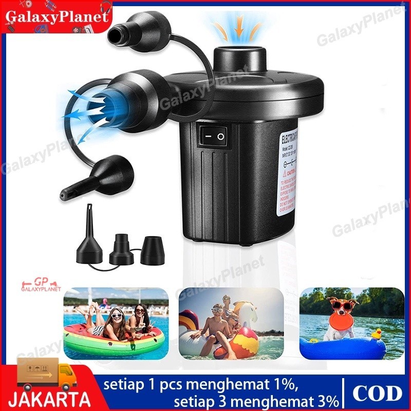 Pompa Angin Listrik/kolam renang/kasur angin bisa sedot/Pompa Angin Listrik Electric Air Pump Pompa 