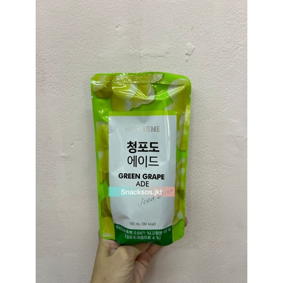 

CAFFEBENE AMERICANO POUCH COFFEE / BLACK COFFEE / HAZELNUT / PEACH ICED TEA / BLUE LEMONADE / GREEN GRAPE ADE / OMIJA / PINEAPPLE / WATERMELON - CAFFE BENE - GREENGRAPE, CAFFEBENE