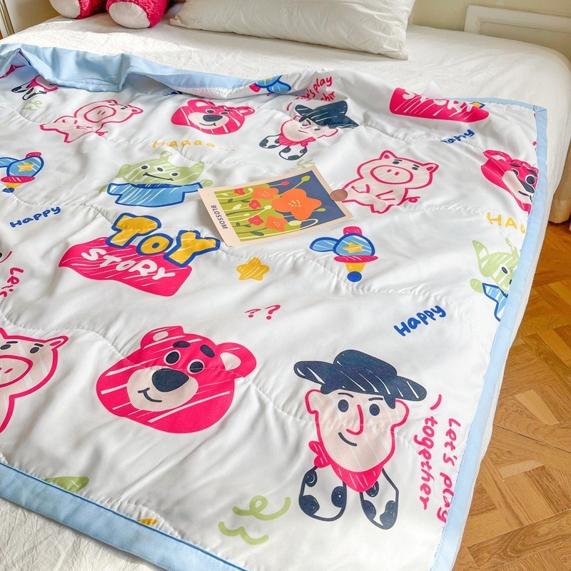SELIMUT ANAK COTTON KATUN Toy Story Lotso Daisy Mickey Minnie Pooh Karakter Selimut Lembut Halus