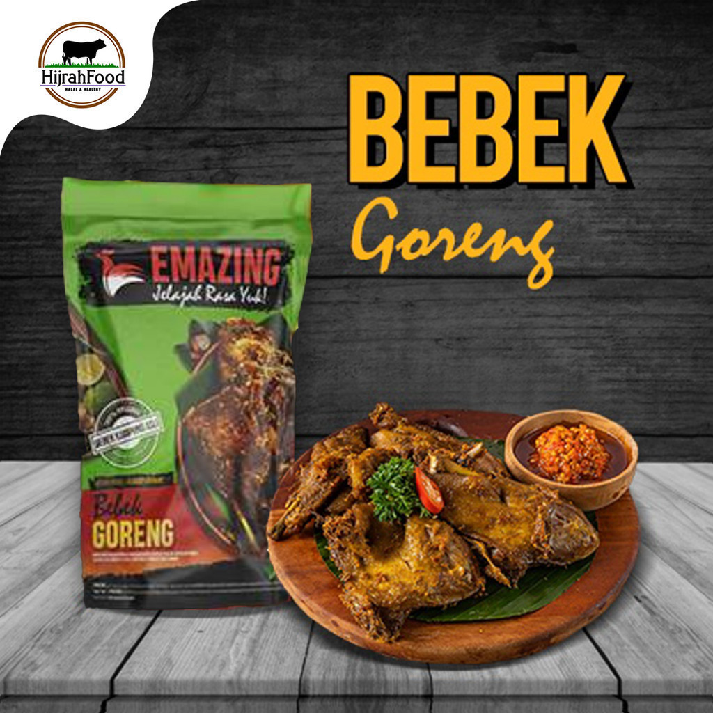 

Emazing Bebek Goreng 900 gr Higienis Tanpa Bahan Pengawet Siap Masak Frozen Food