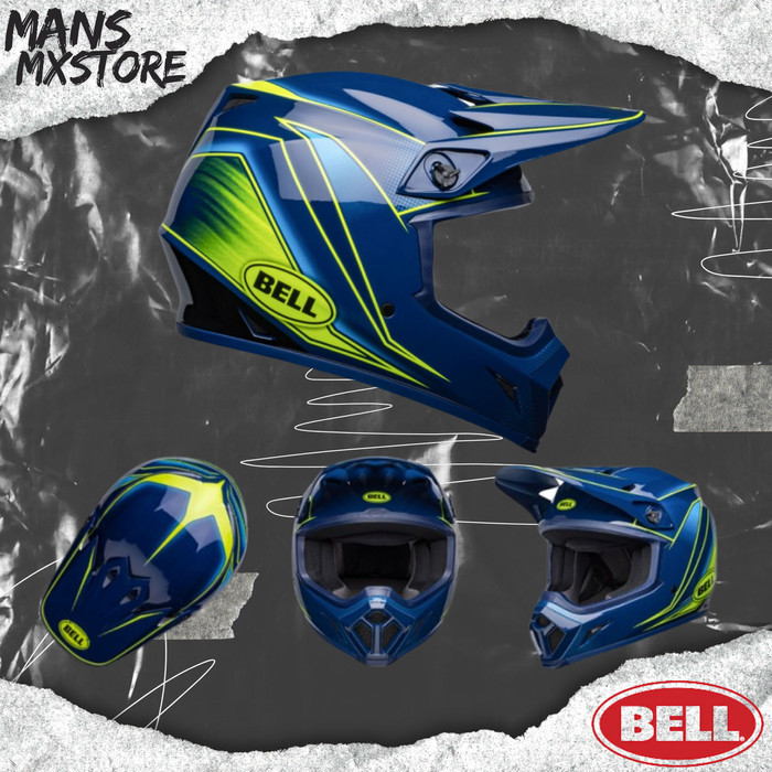 HELM BELL MX-9 MIPS ZONE GLOSS NAVY HELMET BELL MX 9 ORIGINAL