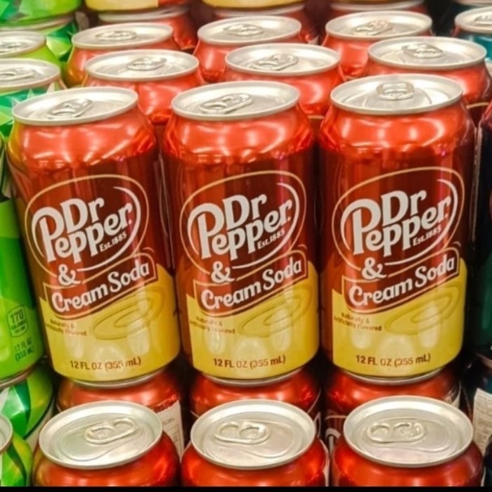 

dr pepper cream soda 1 dus isi 12x355ml minuman