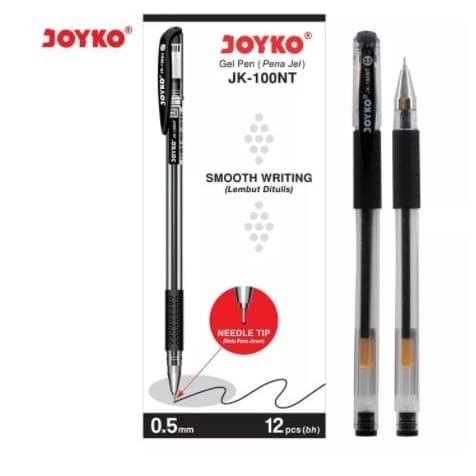 

Gel Pen Joyko JK 100 (Runcing) / JK 100 NT(Jarum)