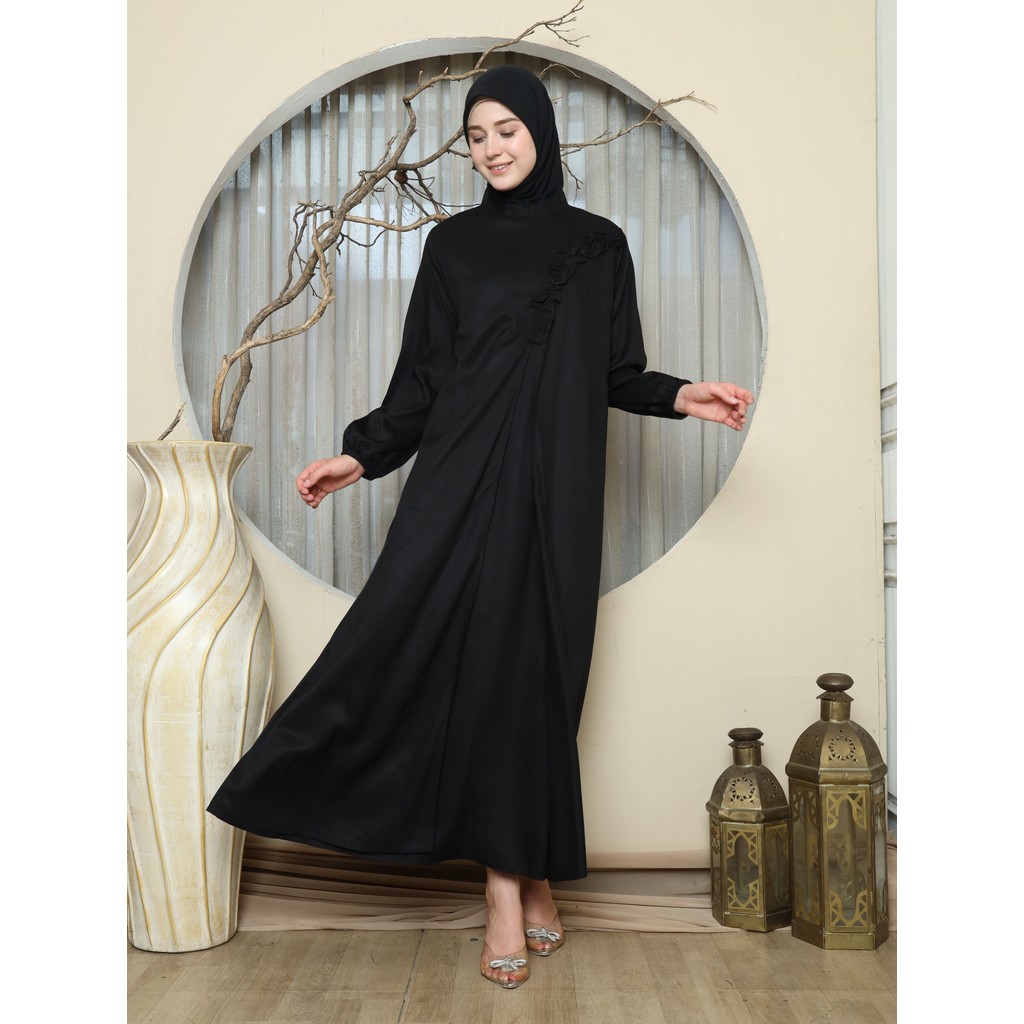 RILLEY - Gamis Adeeva | Dress Panjang Muslim Wanita | Gamis Wanita Terbaru Bahan Rayon Twill