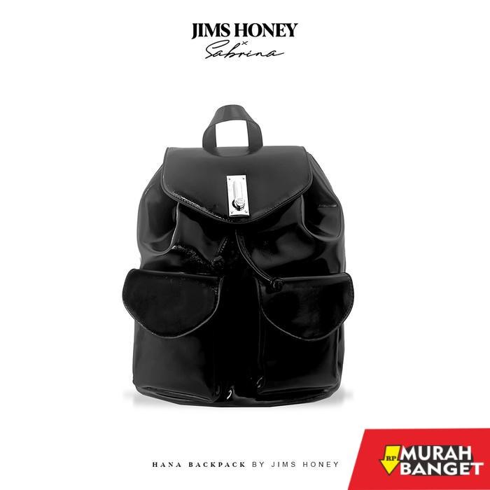 tas ransel wanita import Jims Honey - Hana Bag - Tas Ransel Korea Wanita Backpack Kulit Sekolah Seru