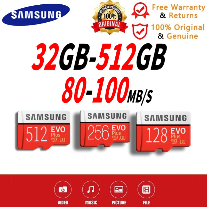 SamSung memory card32GB 64GB128GB 256GB 512GB original micro sd card   kartu memory card hp