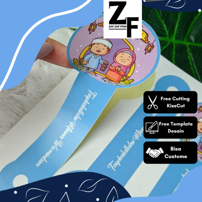 

ZAF Cetak Sticker Segel Lebaran Cetak Stiker Toples Segel Idul Fitri Chromo Free Desain