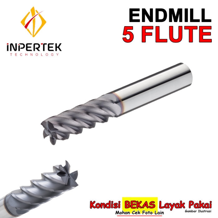 YM99 Endmill 6 Carbide Bekas Endmill D 6 Carbide Mata Pisau Milling