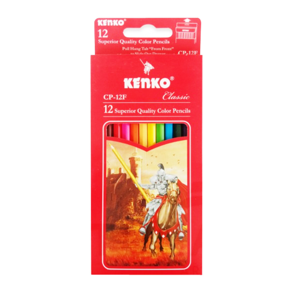 

Alat Lukis Sekolah Pensil Warna KENKO CP-12F Panjang 12 Pcs Alat Mewarnai