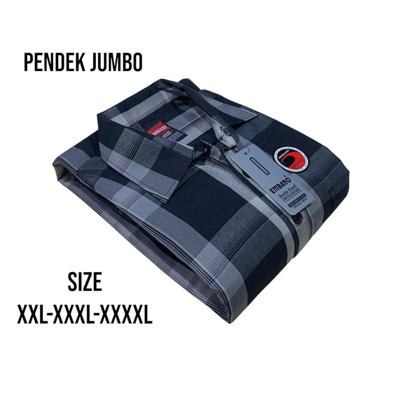 kemeja pria lengan pendek jumbo import XXL XXXL XXXXL - kemeja jumbo big size pria motif garis lenga