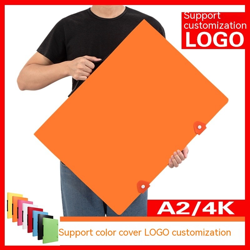 

Portable A2 Folder Picture Album 4k Information Book Art Work 4-open Sketch Paper Storage Folder Poster Drawing Collection Stude