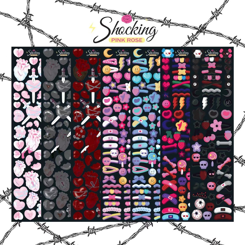 

Ins Dark Style Stickers Creative DIY Material Hand Account Decoration Stickers