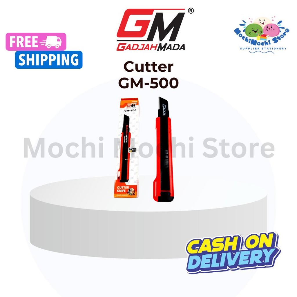 

Cutter GM-500 | Pemotong GM-500 | Cutter Besar Black Refill | Pisau Cutter Anti Karat | Auto Lock