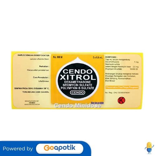Cendo Xitrol Tetes Mata Box 5 X 0.6 Ml Minidose