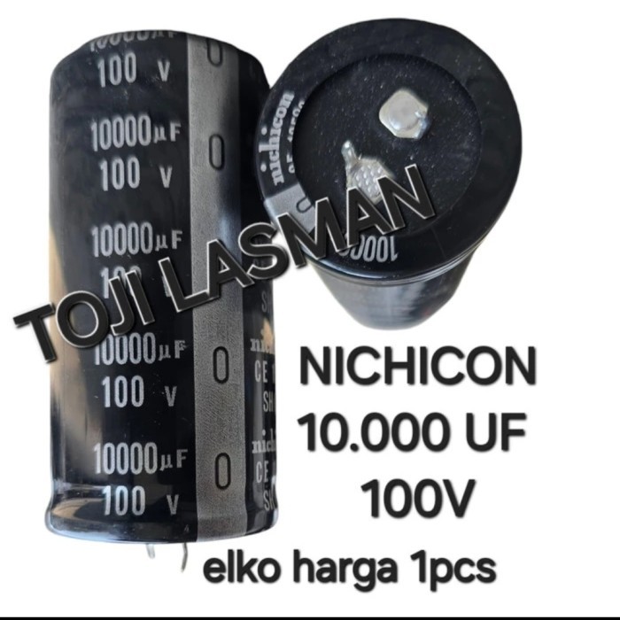 BSM ( 10.000 uf 100v NICHICON )  ELKO ELCO SUPER ORIGIN ORIGINAL ORI ASLI ISI FULL 10.000UF 100 V VO