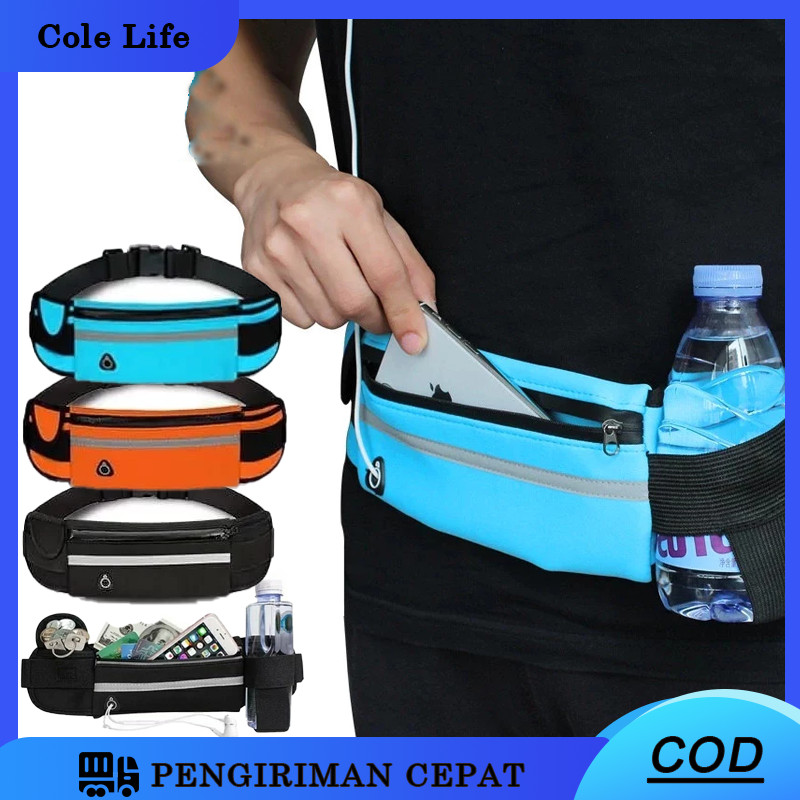 Tas Pinggang Olahraga Lari / Running Belt/Tas Pinggang HP Olahraga Lari Jogging Sepeda